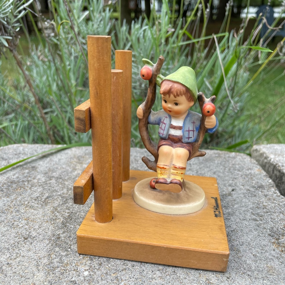 Hummel Goebel Apple Tree Boy Figurine Bookend West Germany